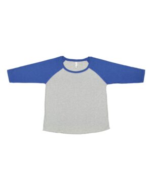 LAT Women's Curvy Collection Baseball Three-Quarter Sleeve Tee - Image 6