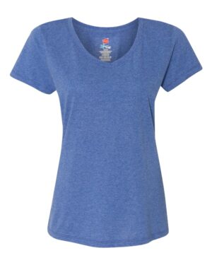 Hanes Women's Perfect-T Triblend V-Neck T-Shirt - Image 29