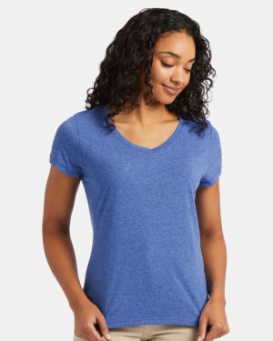 Hanes Women's Perfect-T Triblend V-Neck T-Shirt - Image 32