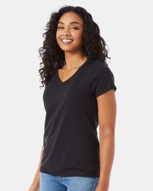 Hanes Women's Perfect-T Triblend V-Neck T-Shirt - Image 5