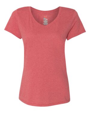 Hanes Women's Perfect-T Triblend V-Neck T-Shirt - Image 23