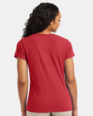 Hanes Women's Perfect-T Triblend V-Neck T-Shirt - Image 28