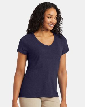 Hanes Women's Perfect-T Triblend V-Neck T-Shirt - Image 20