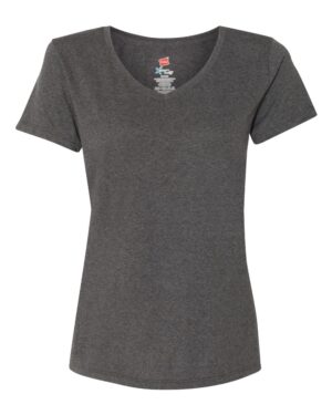 Hanes Women's Perfect-T Triblend V-Neck T-Shirt - Image 35