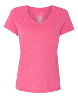 Hanes Women's Perfect-T Triblend V-Neck T-Shirt - Image 11