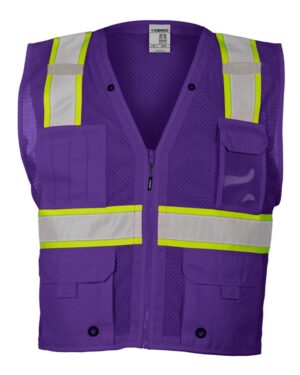 Kishigo Unisex EV Series® Enhanced Visibility Multi-Pocket Mesh Vest - Image 15