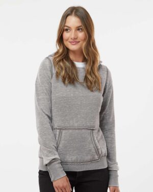 J. America Women's Zen Fleece Hooded Sweatshirt - Image 4