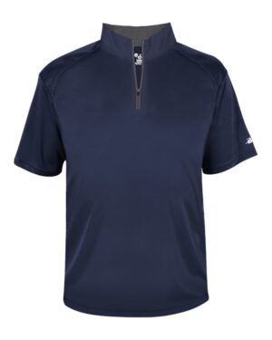 Badger Men's B-Core Short Sleeve Quarter-Zip - Image 12