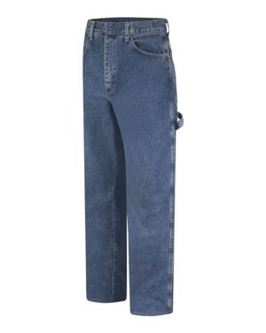 Bulwark Men's Flame Resistant Pre-Washed Denim Dungaree - Image 3