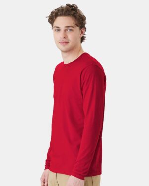 Hanes Unisex Perfect-T Long Sleeve T-Shirt - Image 3