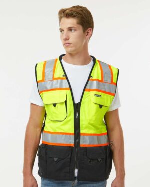 Kishigo Unisex Premium Black Series® Surveyors Vest - Image 6