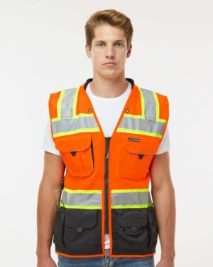Kishigo Unisex Premium Black Series® Surveyors Vest - Image 12