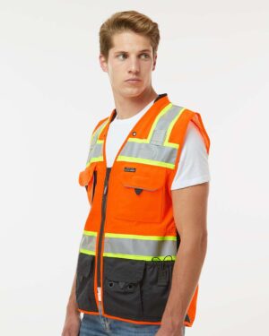 Kishigo Unisex Premium Black Series® Surveyors Vest - Image 13