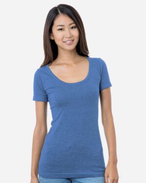 Bayside Women's USA-Made Scoop Neck T-Shirt - Image 7
