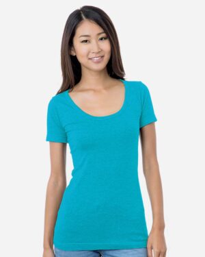 Bayside Women's USA-Made Scoop Neck T-Shirt - Image 11