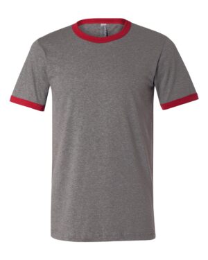 BELLA + CANVAS Men's Jersey Heather Ringer Tee - Image 4