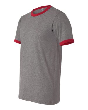 BELLA + CANVAS Men's Jersey Heather Ringer Tee - Image 5