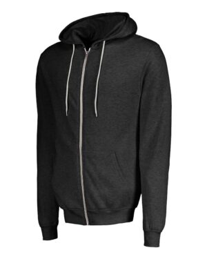 MV Sport Unisex Retro Heather Full-Zip Hooded Sweatshirt - Image 3