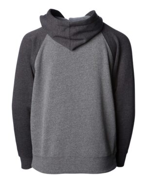 Independent Trading Co. Youth Lightweight Special Blend Raglan Zip Hood - Image 15