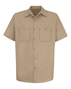 Red Kap Men's Tall Cotton Short Sleeve Uniform Shirt - Image 3