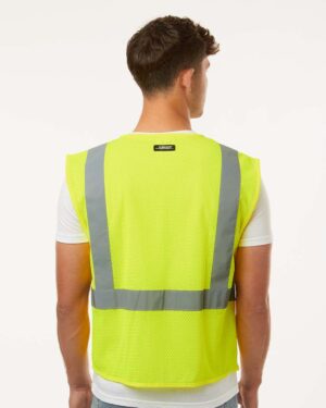 Kishigo Unisex Single Pocket Zipper Mesh Vest - Image 6