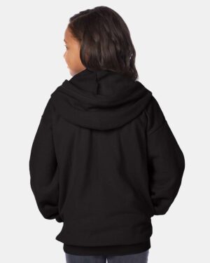 Hanes Youth EcoSmart® Full-Zip Hooded Sweatshirt - Image 6