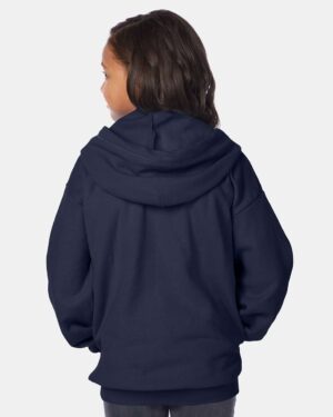 Hanes Youth EcoSmart® Full-Zip Hooded Sweatshirt - Image 23