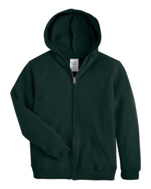 Hanes Youth EcoSmart® Full-Zip Hooded Sweatshirt - Image 7