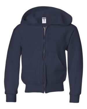 JERZEES Youth NuBlend® Full-Zip Hooded Sweatshirt - Image 7