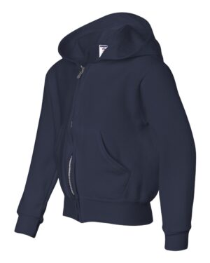 JERZEES Youth NuBlend® Full-Zip Hooded Sweatshirt - Image 8
