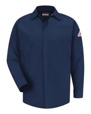 Bulwark Men's Concealed-Gripper Pocketless Work Shirt - Image 3