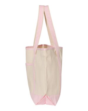 Q-Tees 34.6L Large Canvas Deluxe Tote - Image 6