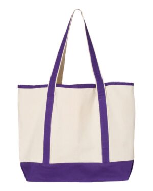 Q-Tees 34.6L Large Canvas Deluxe Tote - Image 20