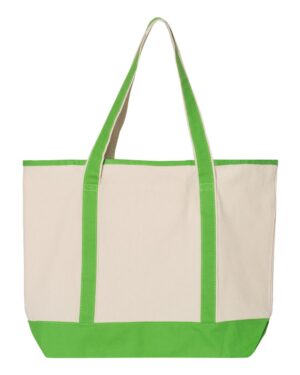 Q-Tees 34.6L Large Canvas Deluxe Tote - Image 8
