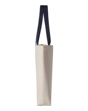 Q-Tees 11L Canvas Tote with Contrast-Color Handles - Image 18
