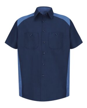 Red Kap Men's Tall Short Sleeve Motorsports Shirt - Image 7