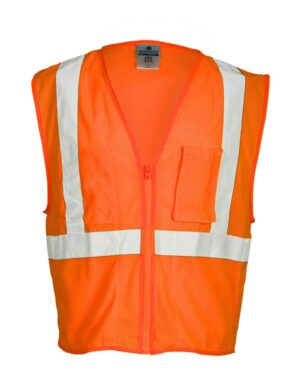 Kishigo Unisex Self Extinguishing Mesh Vest - Image 3