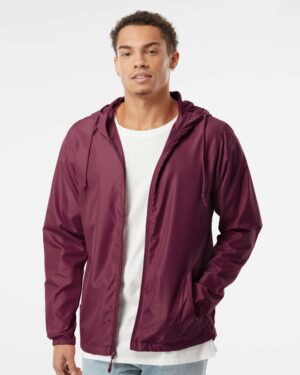 Independent Trading Co. Men's Lightweight Windbreaker Full-Zip Jacket - Image 76