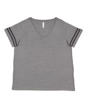 LAT Women's Curvy Collection Vintage Football T-Shirt - Image 3
