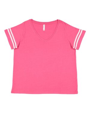 LAT Women's Curvy Collection Vintage Football T-Shirt - Image 5