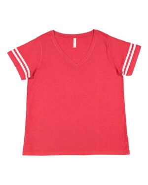 LAT Women's Curvy Collection Vintage Football T-Shirt - Image 7