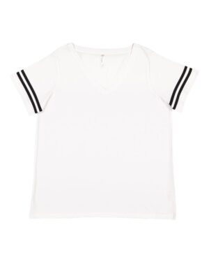 LAT Women's Curvy Collection Vintage Football T-Shirt - Image 9