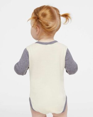 Rabbit Skins Infant Long Sleeve Baby Rib Bodysuit - Image 6