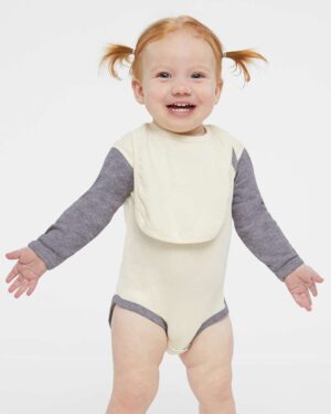 Rabbit Skins Infant Long Sleeve Baby Rib Bodysuit - Image 4