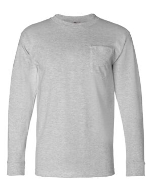 Bayside Unisex USA-Made Long Sleeve Pocket T-Shirt - Image 9