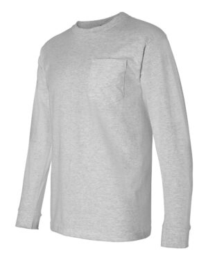 Bayside Unisex USA-Made Long Sleeve Pocket T-Shirt - Image 10