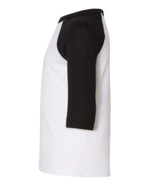 BELLA + CANVAS Toddler Three-Quarter Sleeve Baseball Tee - Image 6
