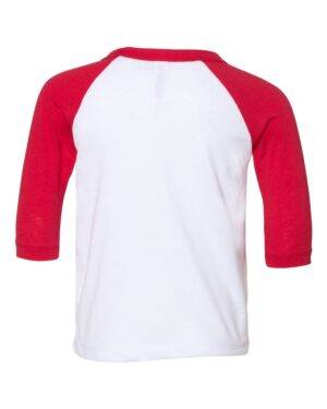 BELLA + CANVAS Toddler Three-Quarter Sleeve Baseball Tee - Image 14
