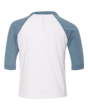 BELLA + CANVAS Toddler Three-Quarter Sleeve Baseball Tee - Image 8
