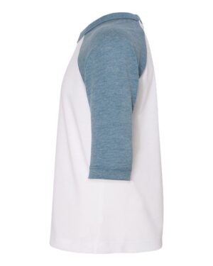 BELLA + CANVAS Toddler Three-Quarter Sleeve Baseball Tee - Image 9
